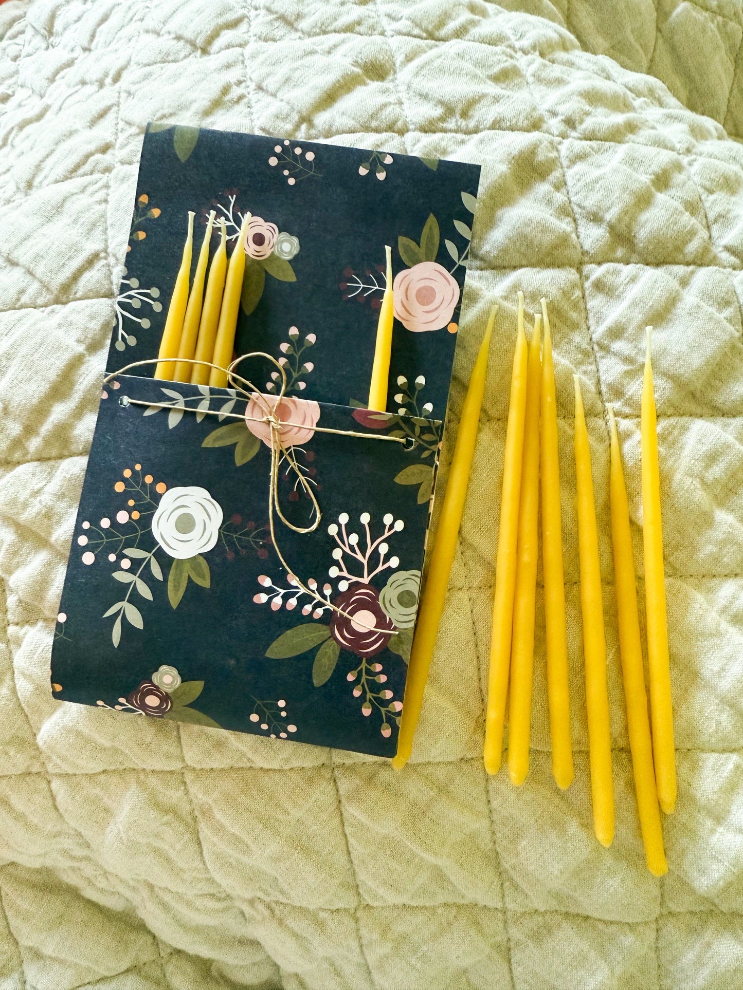 Beeswax Birthday Candles