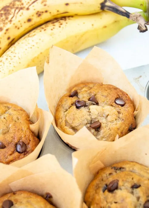 Banana Chocolate Chip Muffins (einkorn)
